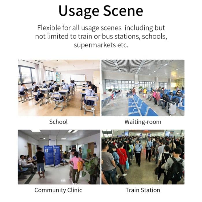 K3 MINI HROSSFREE Nicht berührungsloser Stirnstärker-Körperinfrarot-Thermometer – Bild 10