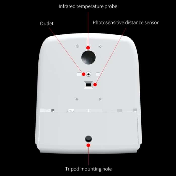 K9 Pro Freisprecheinrichtung Berührungsloser Körper Lichtempfindlicher Abstandssensor Thermometer + 1000 ml Automatischer berührungsloser Flüssigseifenspender mit Basishalterung – Bild 16