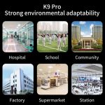 K9 Pro Freisprecheinrichtung Berührungsloser Körper Lichtempfindlicher Abstandssensor Thermometer + 1000 ml Automatischer berührungsloser Flüssigseifenspender mit Basishalterung – Bild 17