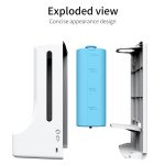 K9 Pro Freisprecheinrichtung Berührungsloser Körper Lichtempfindlicher Abstandssensor Thermometer + 1000 ml Automatischer berührungsloser Flüssigseifenspender mit Basishalterung – Bild 5