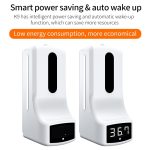 K9 Pro Freisprecheinrichtung Berührungsloser Körper Lichtempfindlicher Abstandssensor Thermometer + 1000 ml Automatischer berührungsloser Flüssigseifenspender mit Basishalterung – Bild 10