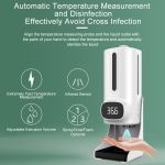 K9 PRO plus Freisprecheinrichtung Nicht-Kontakt-Body-Thermometer + 1000ml Automatischer unberührter flüssiger Seifenspender mit Basishalterung, 15 Sprachen Voice Broadcast – Bild 3