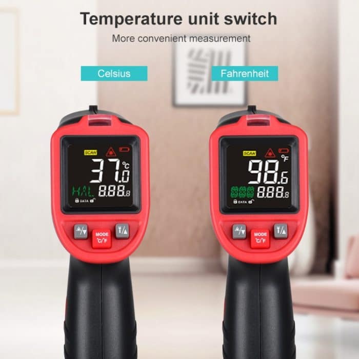 WINTACT WT323A -50 Grad C ~ 650 Grad C Handheld Tragbarer Outdoor Berührungslos digitales Infrarot-Thermometer – Bild 6
