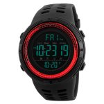 SKMEI 1251 Herren Modische Outdoor 50 m wasserdichte Sportuhr Digitaluhr mit PU-Armband