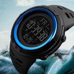 SKMEI 1251 Herren Modische Outdoor 50 m wasserdichte Sportuhr Digitaluhr mit PU-Armband – Bild 12