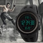 SKMEI 1251 Herren Modische Outdoor 50 m wasserdichte Sportuhr Digitaluhr mit PU-Armband – Bild 13