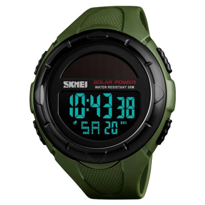 WA6017AG.jpg SKMEI 1405 Fashion Solar Power Outdoor-Sportuhr Multifunktionale 50 m wasserdichte Herren-Digitaluhr – Bild 1