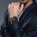 SKMEI 1389 Multifunktionale Herren-Business-Digitaluhr, 30 m wasserdicht, großes Zifferblatt, Armbanduhr mit Edelstahl-Armband, 1389 Black, 1389 Blue, 1389 Silver, 1389 Silver+Black – Bild 11