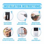 VESAFE HD 720P-Überwachungskamera, intelligente WiFi-Video-Türklingel-Gegensprechanlage, unterstützt TF-Karte und Infrarot-Nachtsicht- und Bewegungserkennungs-App für iOS und Android, VS-A5 Black, VS-A4 Silver – Bild 11