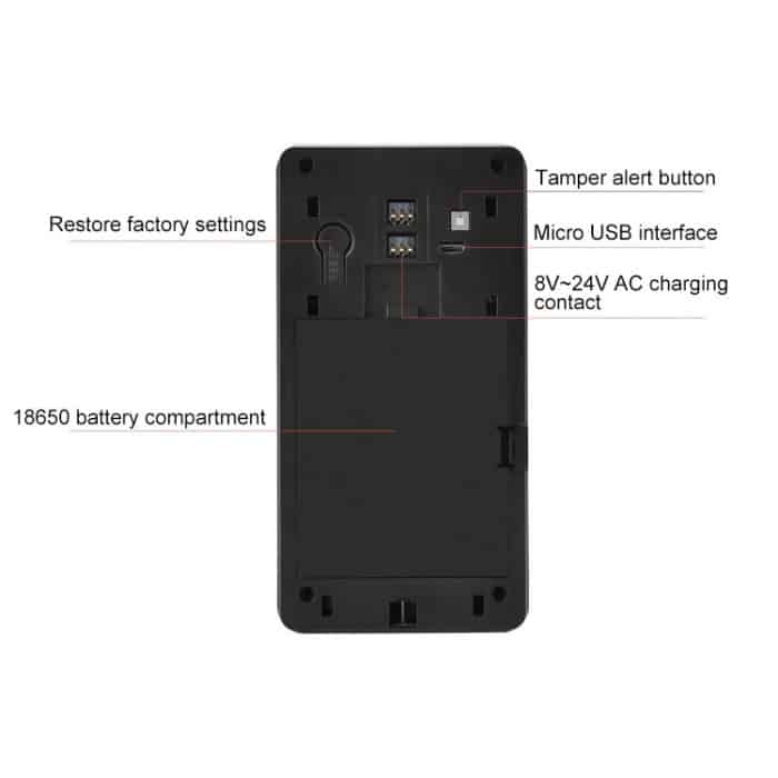 VESAFE Home VS-M2 HD 720P Sicherheitskamera, intelligente WiFi-Video-Türklingel-Gegensprechanlage, unterstützt TF-Karte und Nachtsicht- und PIR-Erkennungs-App für iOS und Android, VS-M2 – Bild 4