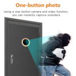 Danmini Q10 4,3-Zoll-Bildschirm, Bewegungserkennungskamera, Videoalarm, intelligenter digitaler Türspion, unterstützt TF-Karte, Q10 Gold, Q10 Black – Bild 5