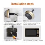 Danmini Q10 4,3-Zoll-Bildschirm, Bewegungserkennungskamera, Videoalarm, intelligenter digitaler Türspion, unterstützt TF-Karte, Q10 Gold, Q10 Black – Bild 10