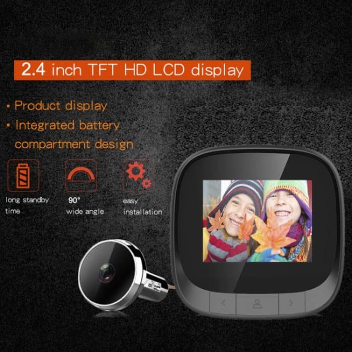 Dd3s 2,4 cm Screen 0.3mp Überwachungskamera Peephol Viewer Digitale Peephole Türglocke, – Bild 7