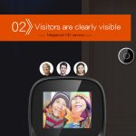 Dd3s 2,4 cm Screen 0.3mp Überwachungskamera Peephol Viewer Digitale Peephole Türglocke, – Bild 9