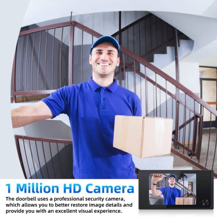 SN520AD 3,5-Zoll-Bildschirm 2,0 MP Sicherheitskamera Digitaler Türspion, SN520AD – Bild 3