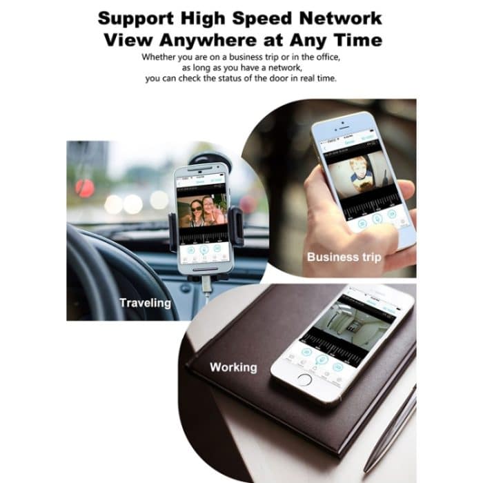M108 720P 6400mAh Smart WIFI Video Visuelle Türklingel, unterstützt Telefon-Fernüberwachung und Echtzeit-Sprach-Gegensprechanlage, M108 – Bild 9