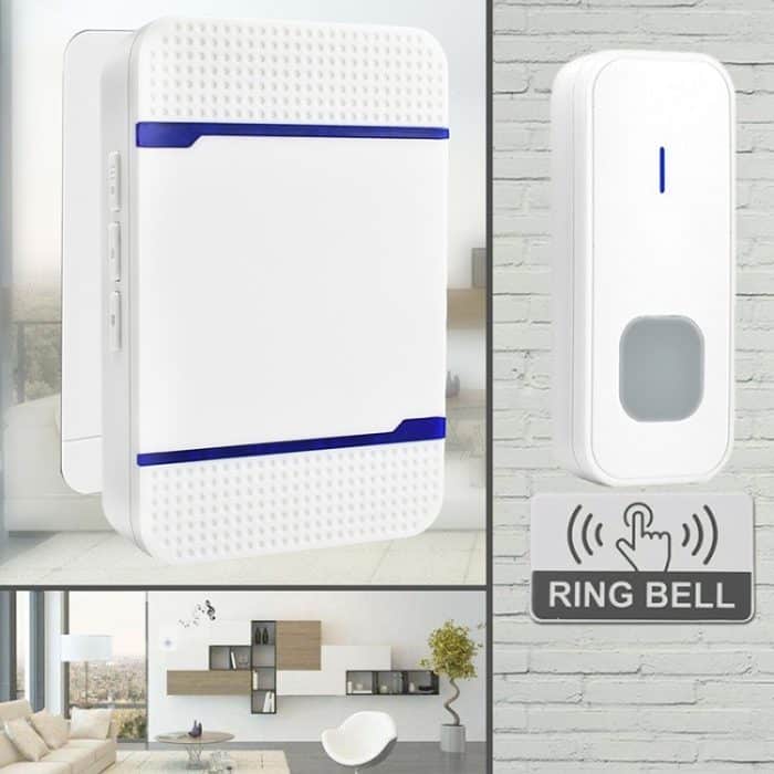 P7 110 dB kabelloser IP55 wasserdichter WLAN-Türklingelempfänger mit geringem Stromverbrauch und Nachtlicht, 53 Musikoptionen, Empfängerentfernung: 300 m, N15K-1T1-B White, N15K-1T1-B Black – Bild 8