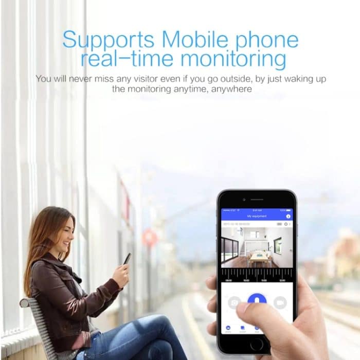 X3 1080P WiFi Smart Video IP54 Wasserdichter Digitalkamera-Türspion, unterstützt TF-Karte und Infrarot-Nachtsicht – Bild 12