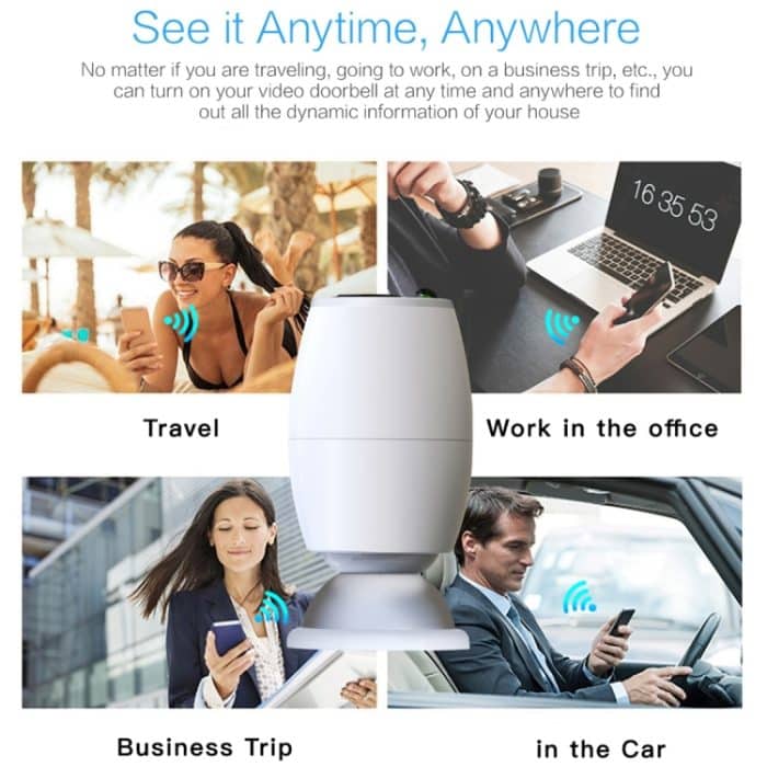 X3 1080P WiFi Smart Video IP54 Wasserdichter Digitalkamera-Türspion, unterstützt TF-Karte und Infrarot-Nachtsicht – Bild 13