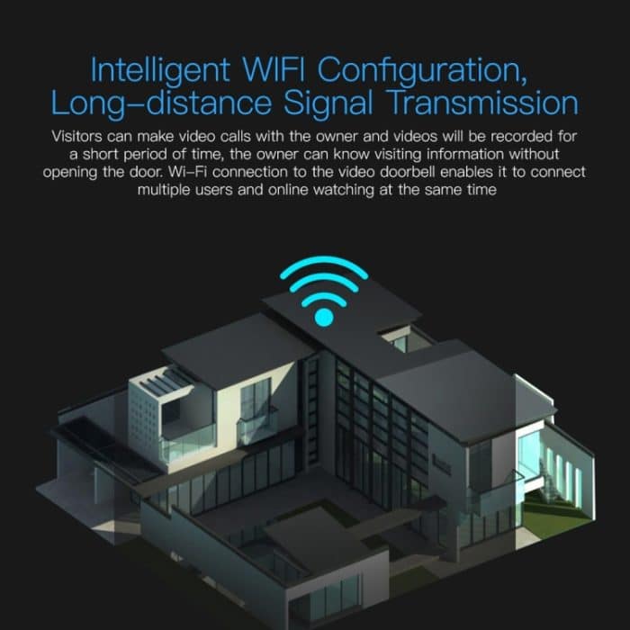 X3 1080P WiFi Smart Video IP54 Wasserdichter Digitalkamera-Türspion, unterstützt TF-Karte und Infrarot-Nachtsicht – Bild 6