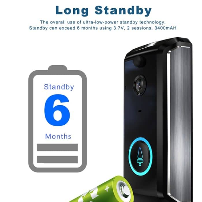 M101 WiFi Intelligente Video-Türklingel, unterstützt Infrarot-Nachtsicht / Bewegungserkennung / Zwei-Wege-Gegensprechanlage / 32 GB SD-Karte, M101 – Bild 5