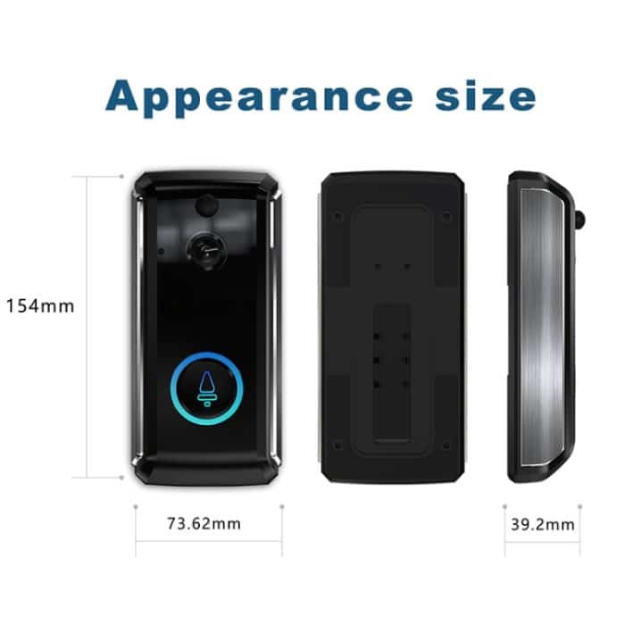 M101 WiFi Intelligente Video-Türklingel, unterstützt Infrarot-Nachtsicht / Bewegungserkennung / Zwei-Wege-Gegensprechanlage / 32 GB SD-Karte, M101 – Bild 6