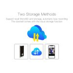 M200A 1080P WiFi Intelligente Video-Türklingel mit runden Tasten, unterstützt Infrarot-Bewegungserkennung und adaptive Rate sowie Zwei-Wege-Gegensprechanlage und Fern-/PIR-Weckfunktion, M200A – Bild 6