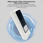 M200B WiFi Intelligente Video-Türklingel mit quadratischen Tasten, unterstützt Infrarot-Bewegungserkennung und adaptive Rate sowie Zwei-Wege-Gegensprechanlage und Fern-/PIR-Weckfunktion, M200B – Bild 7