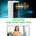 M200B WiFi Intelligente Video-Türklingel mit quadratischen Tasten, unterstützt Infrarot-Bewegungserkennung und adaptive Rate sowie Zwei-Wege-Gegensprechanlage und Fern-/PIR-Weckfunktion, M200B – Bild 10