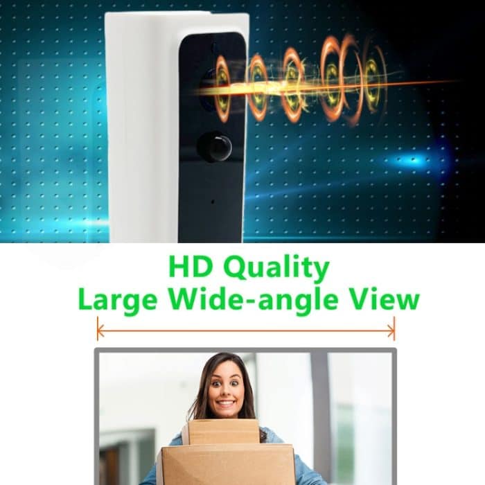 M200B WiFi Intelligente Video-Türklingel mit quadratischen Tasten, unterstützt Infrarot-Bewegungserkennung und adaptive Rate sowie Zwei-Wege-Gegensprechanlage und Fern-/PIR-Weckfunktion, M200B – Bild 10