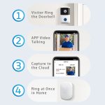 DoorBell i5 Smart-Türklingel HD Kabellose Bluetooth-WiFi-Sicherheitskamera Visuelle Türklingeln Diebstahlschutzunterstützung Bidirektionale Sprach-Gegensprechanlage, i5 – Bild 11