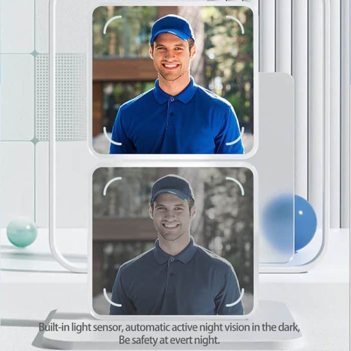 DoorBell i5 Smart-Türklingel HD Kabellose Bluetooth-WiFi-Sicherheitskamera Visuelle Türklingeln Diebstahlschutzunterstützung Bidirektionale Sprach-Gegensprechanlage, i5 – Bild 10