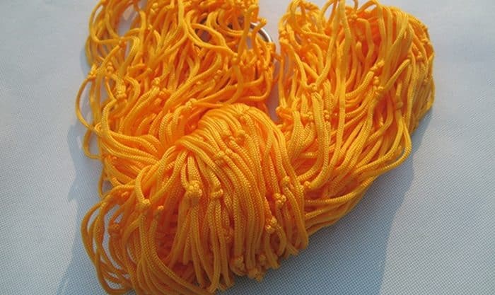 Outdoor-Hängematte aus farbigem Mesh, 2PCS Orange Section, 2PCS Green, 2PCS Dark Blue Section, 2PCS Red Section – Bild 3