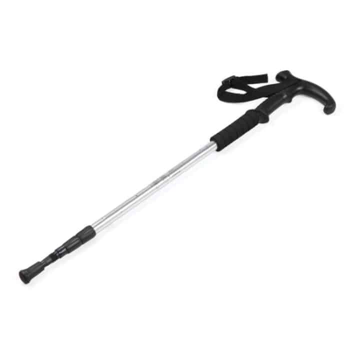 YT000006AC.jpg 132 cm einziehbare drei Outdoor-Trekkingstöcke, teleskopisch, Red#132cm, Blue#132cm, Silver#132cm, Black#132cm – Bild 1