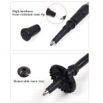 105 cm langer Bergsteigerstock mit vier geraden Schäften, Purple#105cm, Red#105cm, Blue#105cm, Silver#105cm, Black#105cm – Bild 3