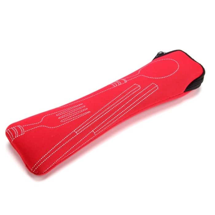 Dreiteiliges Outdoor-Besteck, Big Red, Light blue, Dark blue, Rose Red, Grass green – Bild 3