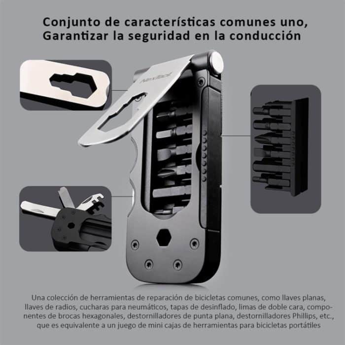 Nextool Multifunktionsfahrradwerkzeug Mini Pocket Bike Toolbox Outdoor Schraubenschlüssel Reparaturwerkzeug Magnethülse – Bild 4
