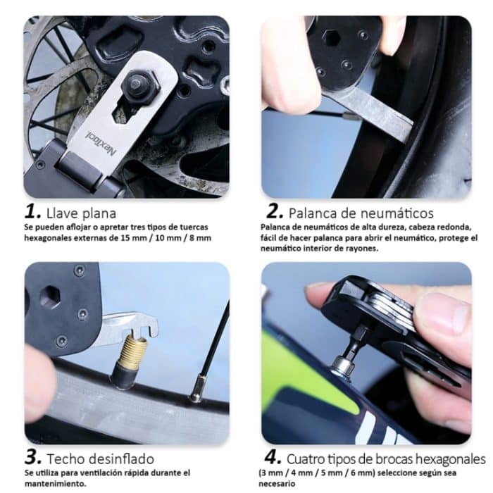 Nextool Multifunktionsfahrradwerkzeug Mini Pocket Bike Toolbox Outdoor Schraubenschlüssel Reparaturwerkzeug Magnethülse – Bild 8