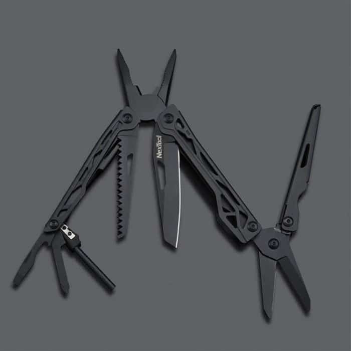 NexTool 10 in 1 Multifunktionsmesser Tragbares Klappmesser Werkzeuge Rostfreier Schraubendreher Sägezange Linealschneider – Bild 2