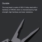 NexTool 10 in 1 Multifunktionsmesser Tragbares Klappmesser Werkzeuge Rostfreier Schraubendreher Sägezange Linealschneider – Bild 5