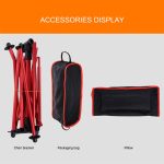 Outdoor Tragbare Klapp Camping Stuhl Licht Angeln Strand Stuhl Luftfahrt Aluminium Legierung Rückenlehne Liege, Camping Chair(blue), Camping Chair(green), Camping Chair(orange), Camping Chair(red) – Bild 7