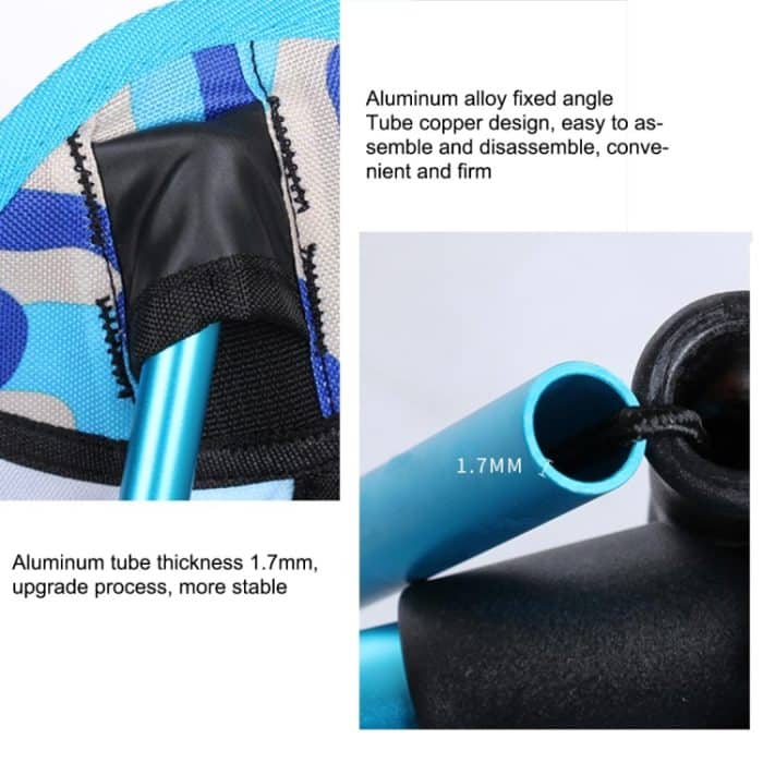 Outdoor Tragbare Camouflage Klapp Camping Stuhl Licht Angeln Strand Stuhl Luftfahrt Aluminium Legierung Rückenlehne Liege, Camouflage Folding Chair (blue), Camouflage Folding Chair (green), Camouflage Folding Chair (orange) – Bild 5