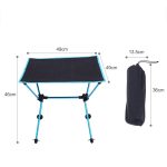 Outdoor Camping Tragbarer Leichter Klapptisch Oxford Tuch Luftfahrt Aluminium Picknick Grilltisch, Barbecue Table(black), Barbecue Table(blue), Barbecue Table(orange), Barbecue Table(red) – Bild 4