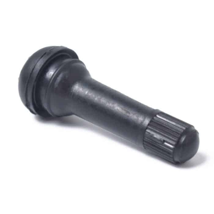 Snap-in Short Black Rubber Valve Stem (TR414) 4er-Pack mit Ventilkernschlüssel für schlauchlose 11,5-mm-Felgenlöcher mit 0,453 Zoll bei Standard-Fahrzeugreifen – Bild 4