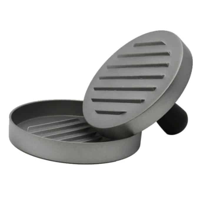 Haushaltslebensmittel Aluminiumlegierung Küche Antihaftbeschichtung Druck Fleisch Pastetchen Kuchen Hamburger Form mit 40 PCS seitigen Silikonpapieren – Bild 3