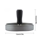 Haushaltslebensmittel Aluminiumlegierung Küche Antihaftbeschichtung Druck Fleisch Pastetchen Kuchen Hamburger Form mit 40 PCS seitigen Silikonpapieren – Bild 4