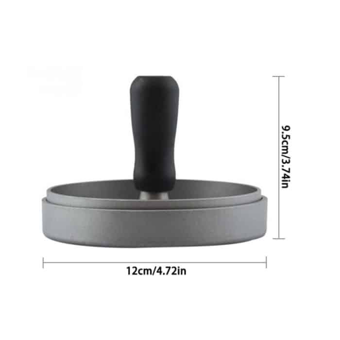 Haushaltslebensmittel Aluminiumlegierung Küche Antihaftbeschichtung Druck Fleisch Pastetchen Kuchen Hamburger Form mit 40 PCS seitigen Silikonpapieren – Bild 4