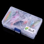 HENGJIA SPB30 30 PCS Pailletten-Set Metall-Pailletten Falscher Köder Frischer Seebarsch-Angelköder, Länge: 2,5 bis 4 cm, verpackt