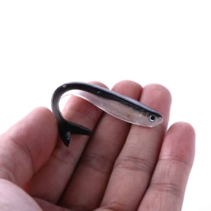 HENGJIA SO101 10 PCS 8 cm / 2,4 g Loach Soft Bait Zweifarbiger Small Fish Road Soft Fishing Köder für das Meeresfischen – Bild 4