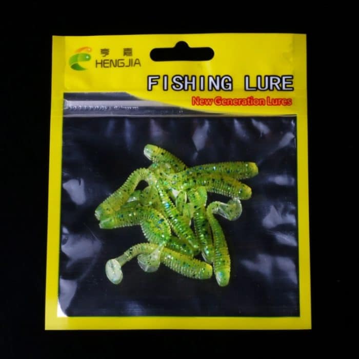 HENGJIA SO041 5 cm/0,6 g 10 Stück Angelwobbler Soft Jigging Angelköder Wurm Swimbaits Silikonköder – Bild 1